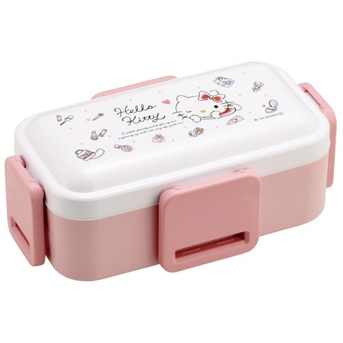 弁当箱 2段 600ml 2段ふわっと弁当 キティ
