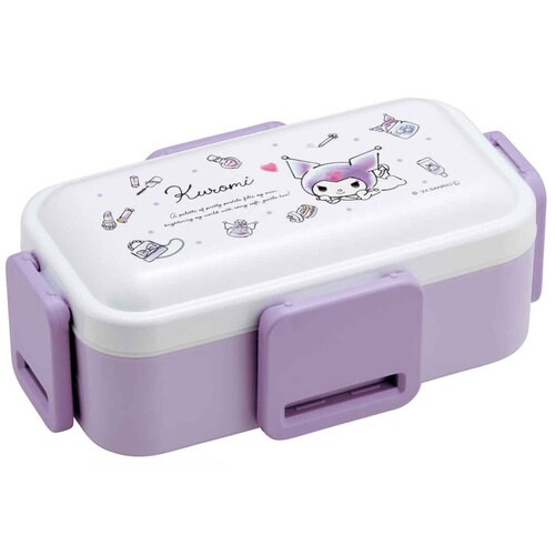 弁当箱 2段 600ml 2段ふわっと弁当 クロミ