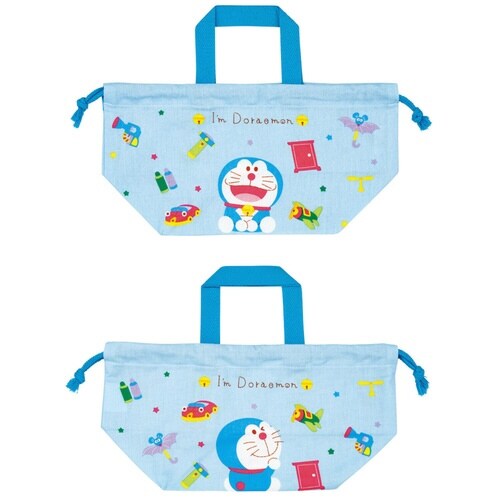 弁当袋 ランチ巾着 ドラえもん ギンガム