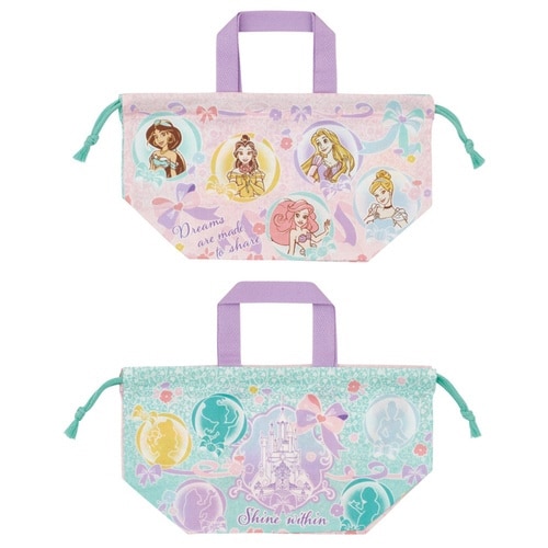 お弁当袋 ランチ巾着 2枚セット プリンセス25