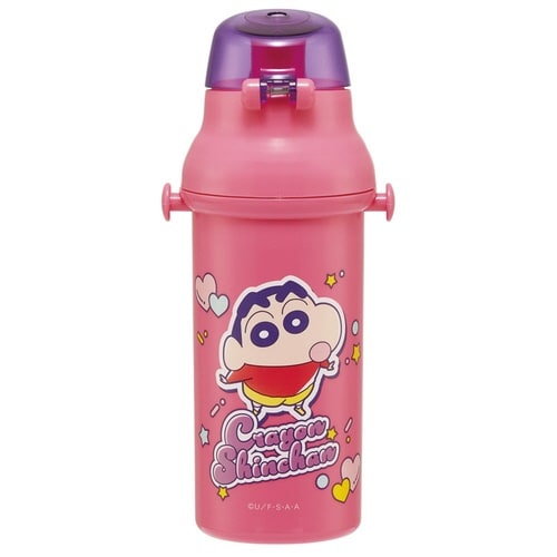 水筒 480ml 抗菌直飲プラボトル クレしん25