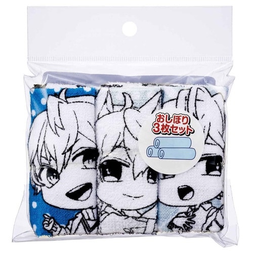 おしぼりタオル 3枚入 カラフルピーチ25