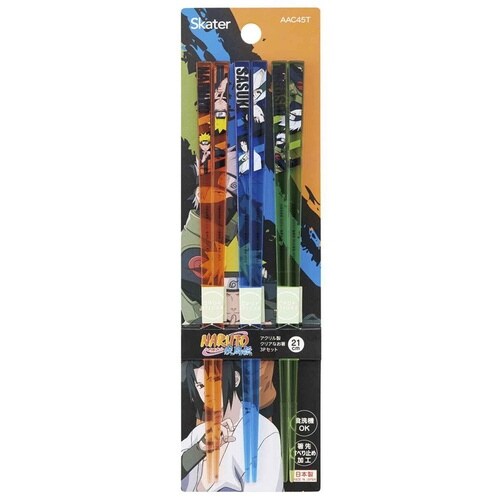 箸 アクリル箸3Pセット NARUTO 3膳セット