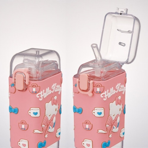 水筒 450ml スクエアストローボトルM