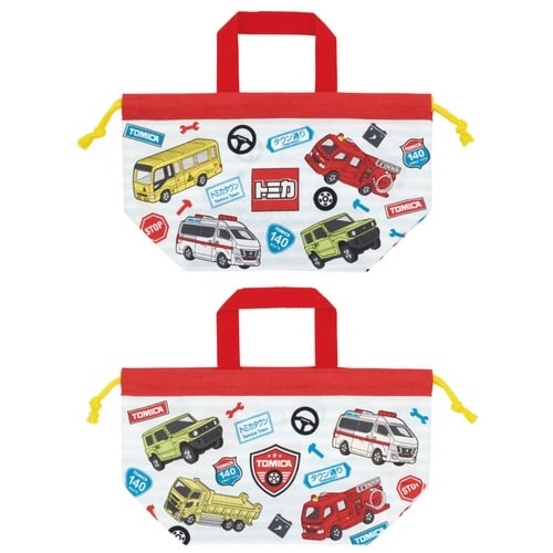弁当袋 ランチ巾着 2枚セット トミカ