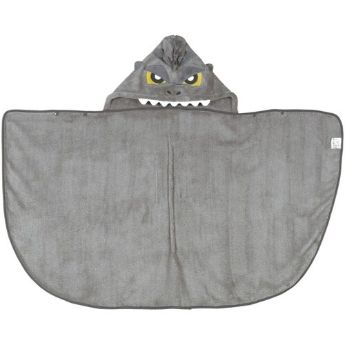 バスタオル 吸水速乾 フード付き ゴジラ