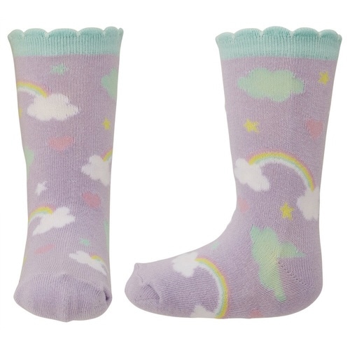 靴下 キッズ 男の子 女の子 リトルユニコーン 空