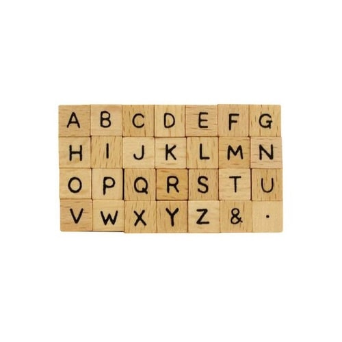 プチ文字スタンプセット手書き風大文字(小)