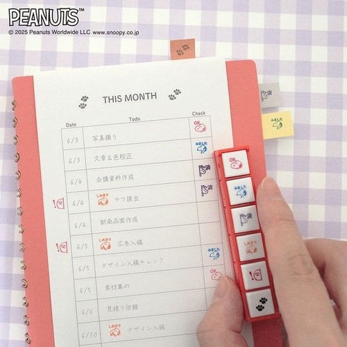 NスヌーピーポチッとシックスOK/みました/済