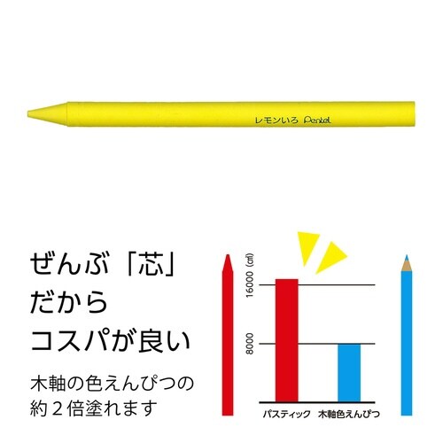 パスティック小学校色えんぴつ単色T14R×40