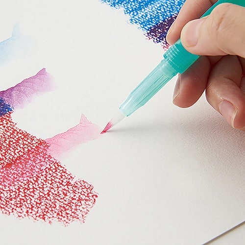 ヴィスタージュ みず筆 スリムタイプ 丸筆・中×9