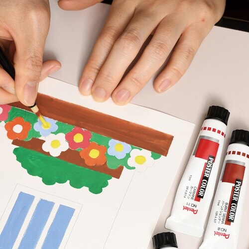 ポスターカラーラミネートチューブ入T14×15