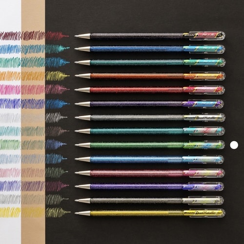 デュアルメタリックLグリーンMブルー&レッド×10