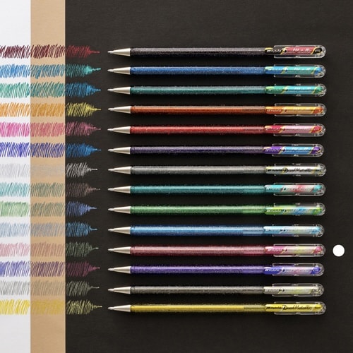 デュアルメタリックLピンク+Mグリン&ゴルド×10