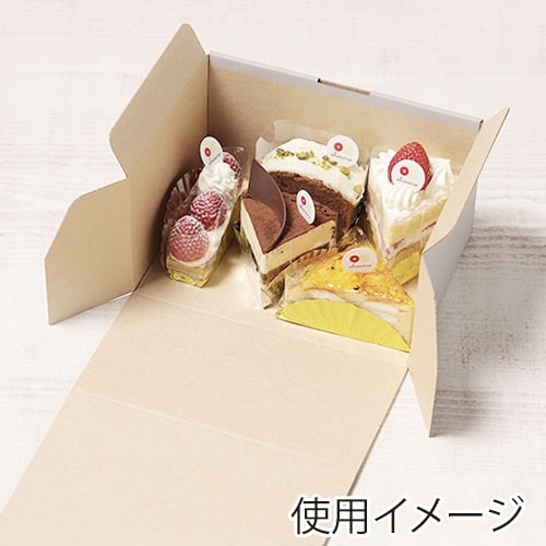 UNINGカットケーキ箱3号 M×4