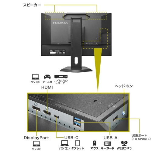 27型ワイド液晶ディスプレイ 黒