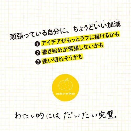 いいかげんノート A5 なつみかん 方眼×10