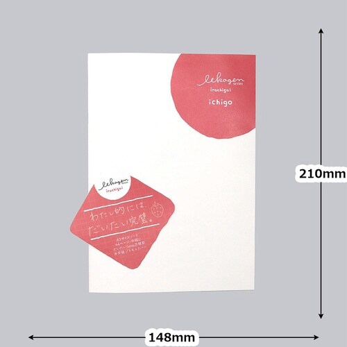 いいかげんノート A5 いちご 方眼×10