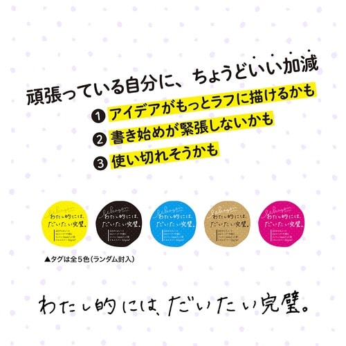 いいかげんノートA5 レギュラー ドット×10