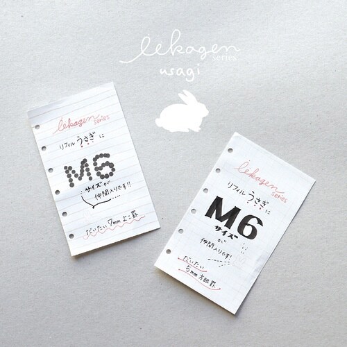 いいかげんリフィル M6 ウサギ 方眼×10