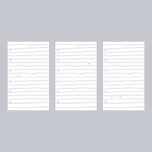 いいかげんリフィルM6おこじょ よこ罫×10