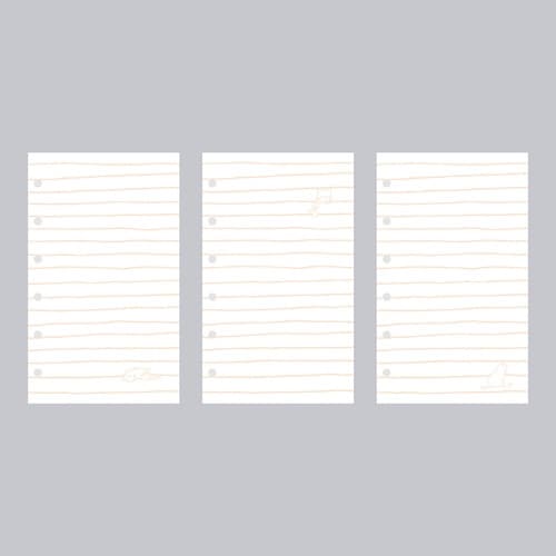 いいかげんリフィル M6 ねこ よこ罫×10