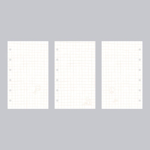 いいかげんリフィル M6 ねこ 方眼×10