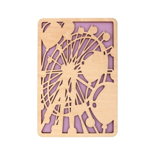 かさね木 シンプルカラー 夜景・観覧車×4