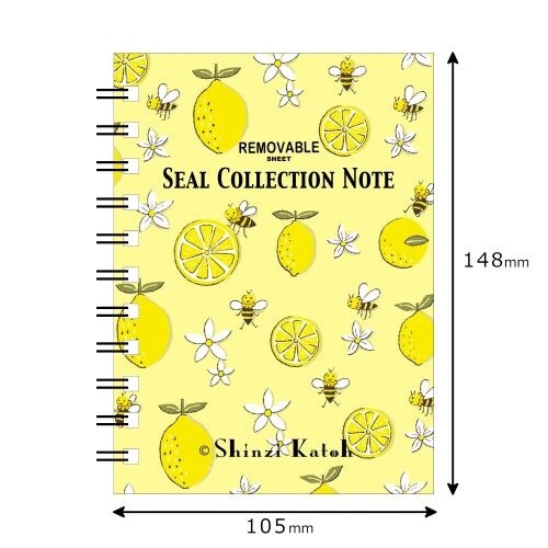 シール帳 蜂蜜レモン×5