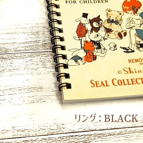 シール帳A6Reading a book×5