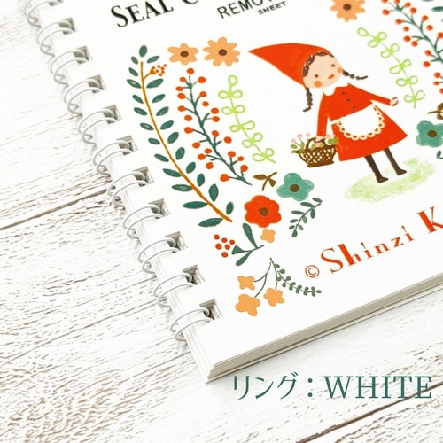 シール帳 A6 赤ずきん×5