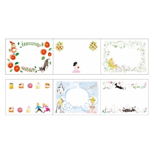 ロールふせん 童話の宝石グリム×6