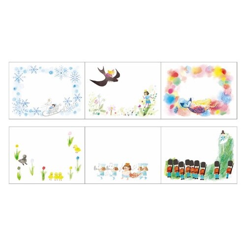 ロールふせん 童話の宝石アンデルセン×6