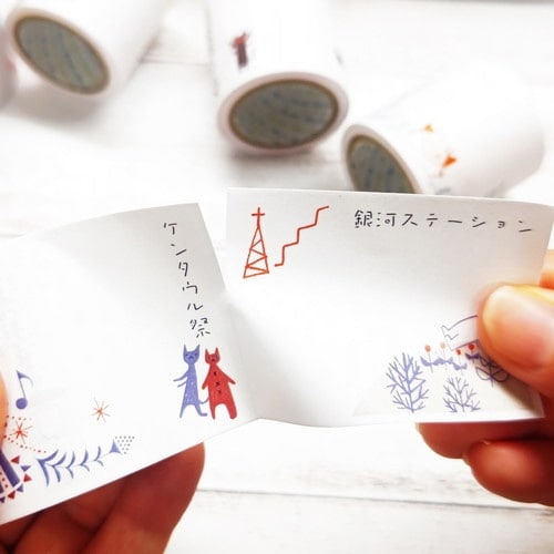 ロールふせん宮沢賢治幻燈館銀河鉄道の夜2×6