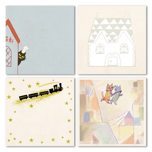 付箋 ぱったん付箋 宮沢賢治幻燈館1×6