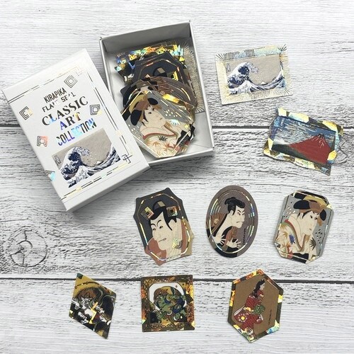 葛飾北斎・東洲斎写楽・俵屋宗達・菱川師宣×3