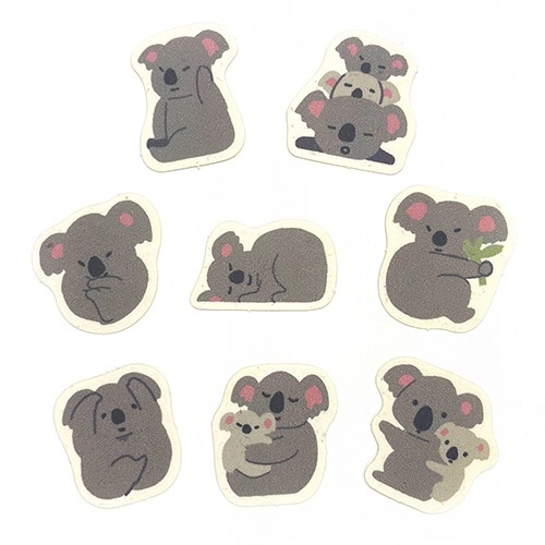 フレークシール 絶滅危惧種 コアラ×10