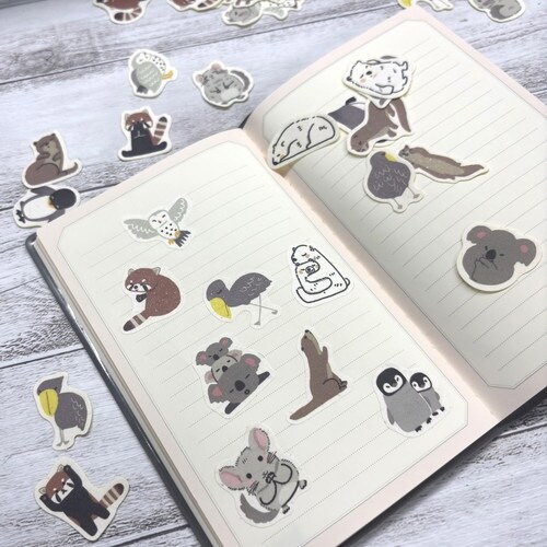 フレークシール絶滅危惧種ホッキョクグマ×10