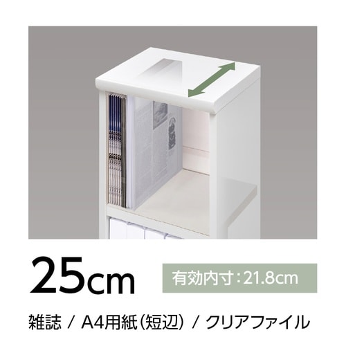耐荷重タイプ高211.1×幅85×奥25cm DB