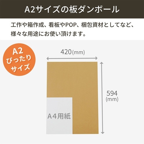 板ダンボール A2 594×420mm40枚セット