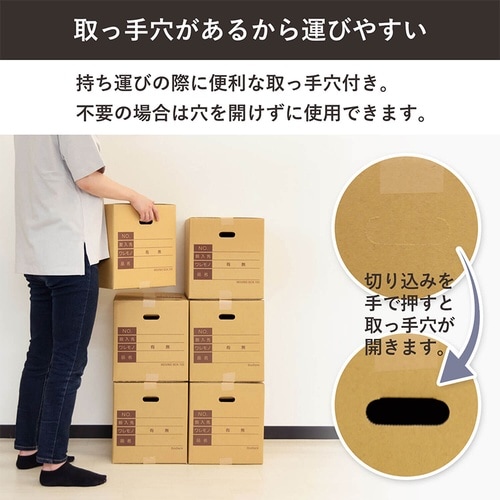 100サイズダンボール 記入欄手穴 30枚