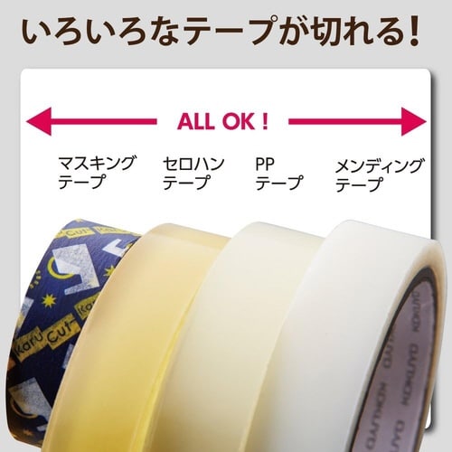 テープカッター<カルカット>2連 黒