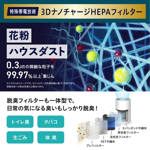 空気清浄機 S20C 10畳 グレー