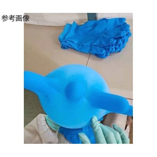 ニトリルクリア手袋 RB(M)ブルー M