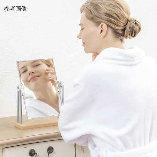 H−221 木製スタンドミラーDX
