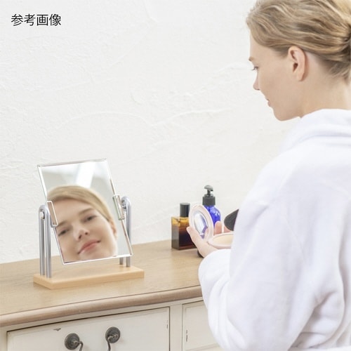 H−218 木製スタンドミラーDX