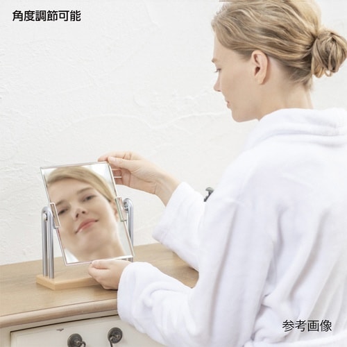 H−218 木製スタンドミラーDX