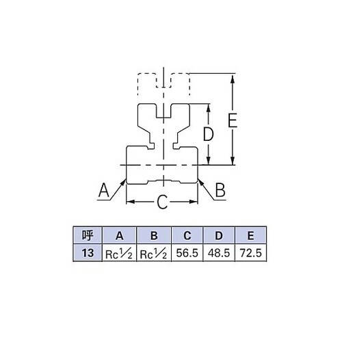 Rc1/2”xRc1/2” ボールバルブ