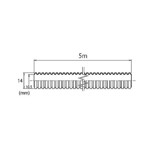 14x10.5mm ケーブル保護管(5m