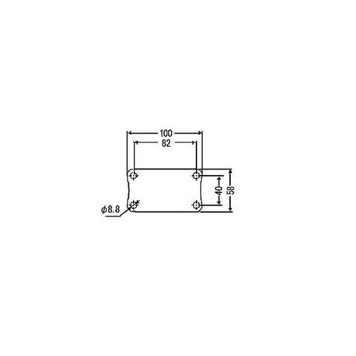 100mm キャスター(固定金具付) E